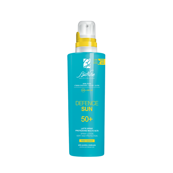 DEFENCE SUN 50+ Leche en Spray. Envase 200ml. Cód DS10122